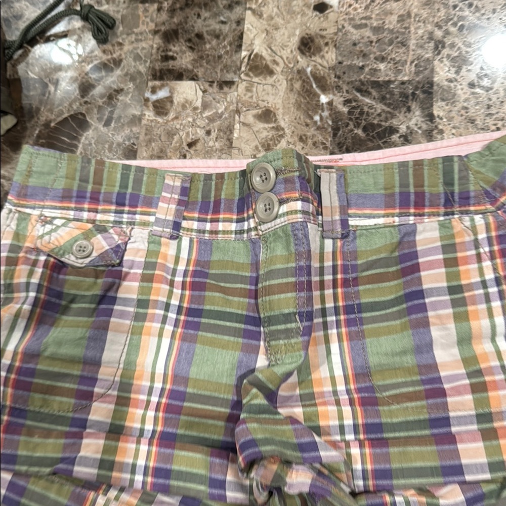American Eagle Outfitters Multicolor Plaid Women Shorts